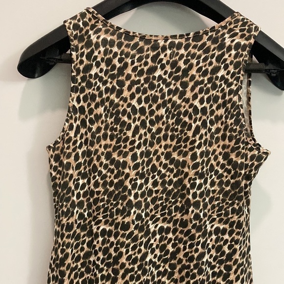 J Crew Leopard Print Bodycon Midi Tank Dress​​ - Picture 10 of 12